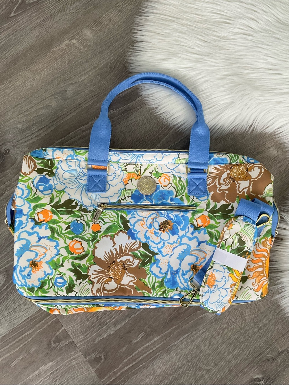 🌼💐 LILLY PULITZER Weekender Travel Bag Rutabaga Sympeony